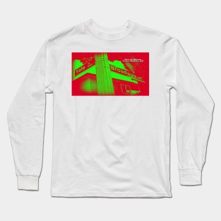 Yale Street & Broadway, Santa Monica, California by Mistah Wilson Long Sleeve T-Shirt